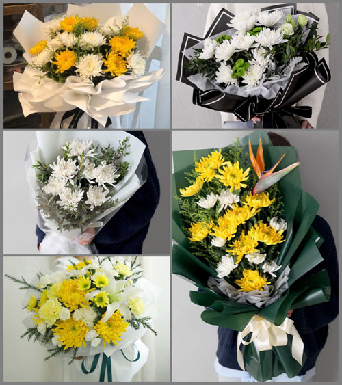 河南南阳卧龙区英庄镇刘冢村白事花束代送